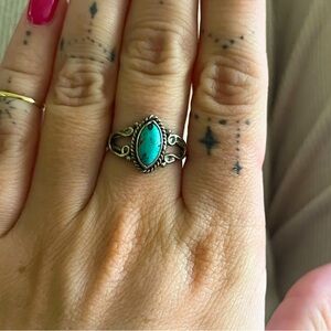 Sterling silver and turquoise ring